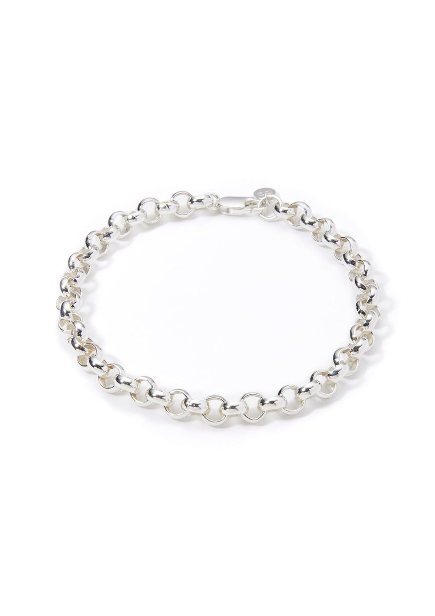 Mens Sterling Silver Belcher Chain Bracelet | Belcher Chain Silver Mens ...